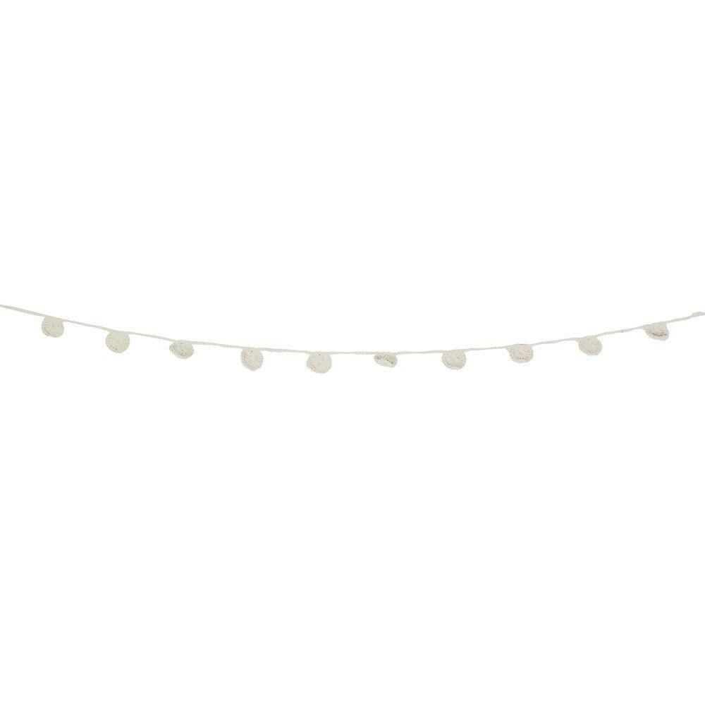 Heart garland - jute, off-white