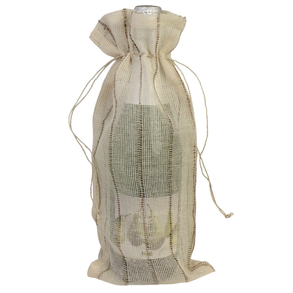 Wine bottle bag Knut - jute, off-white