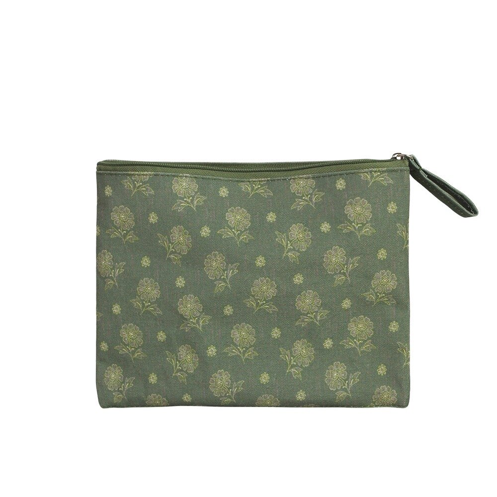 Wash Bag Simona Floral - Green S