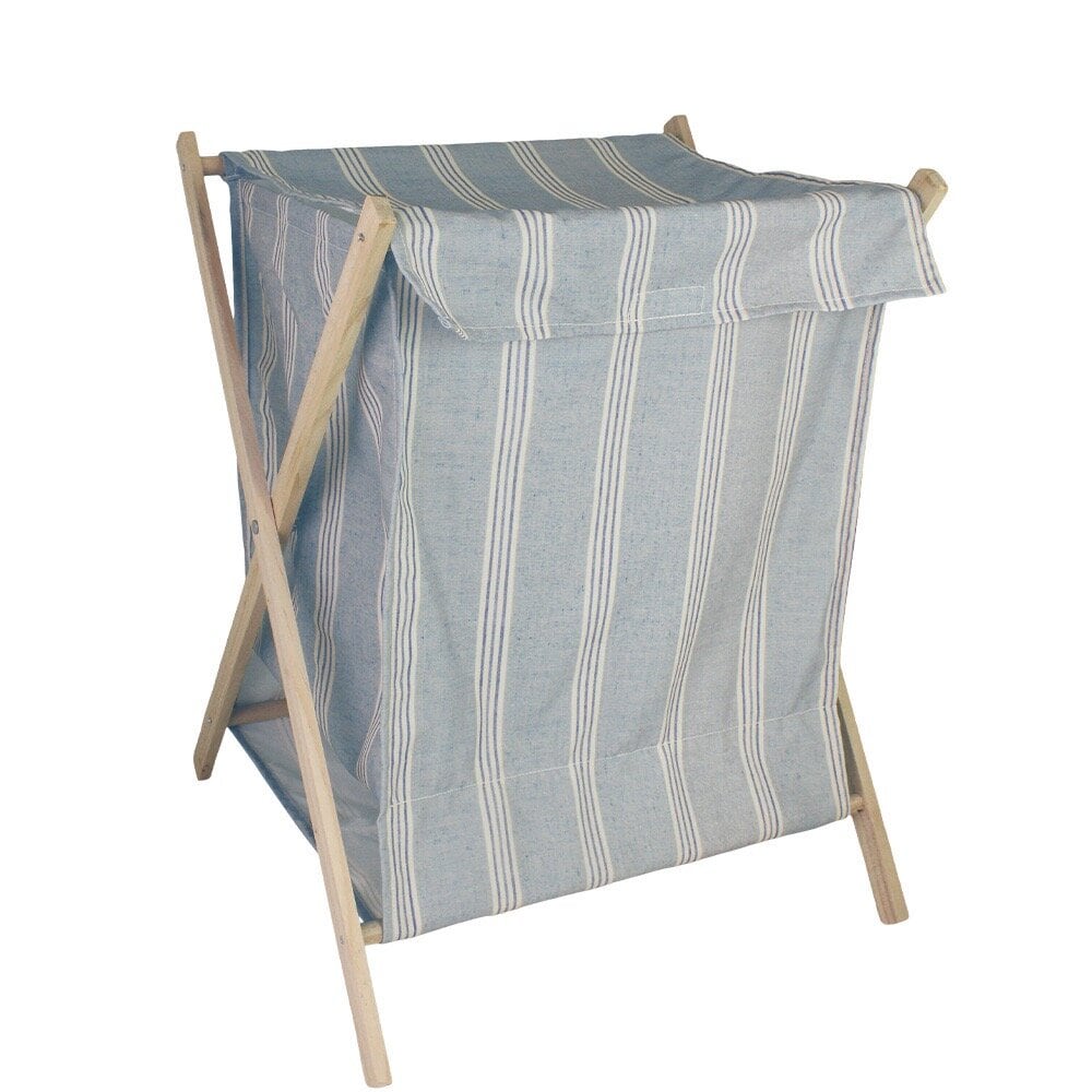 Laundry Basket Simona Striped - Blue