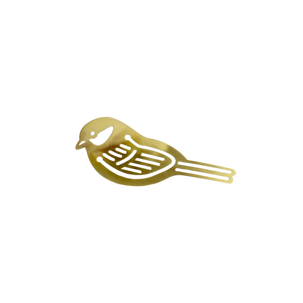 Book Marker Bird Brass