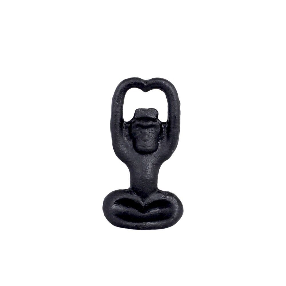 Bottle Opener Monkey Cast Iron Black