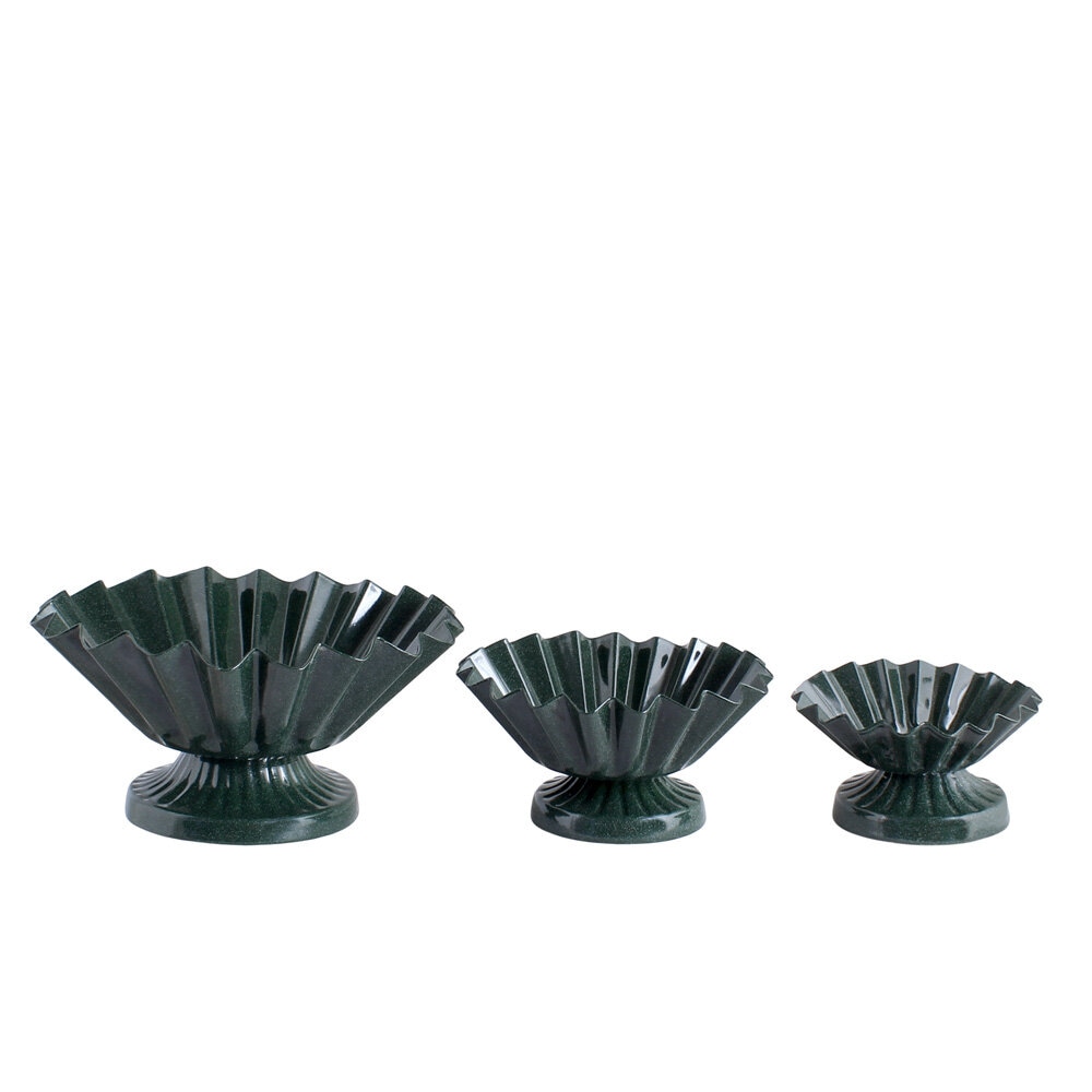 Bowl on stand Elna S/3 Dark Green