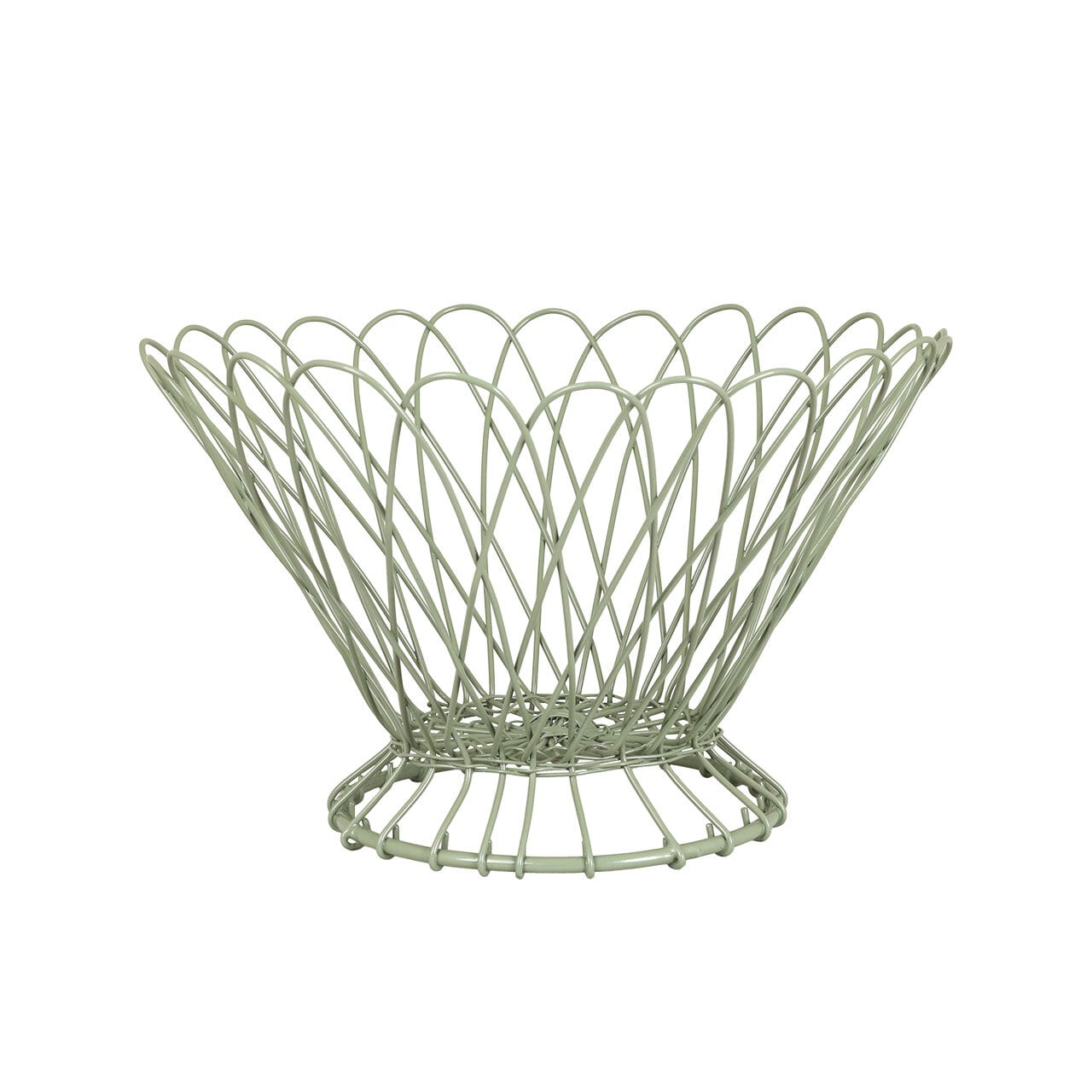 Wire Basket Bowl Green