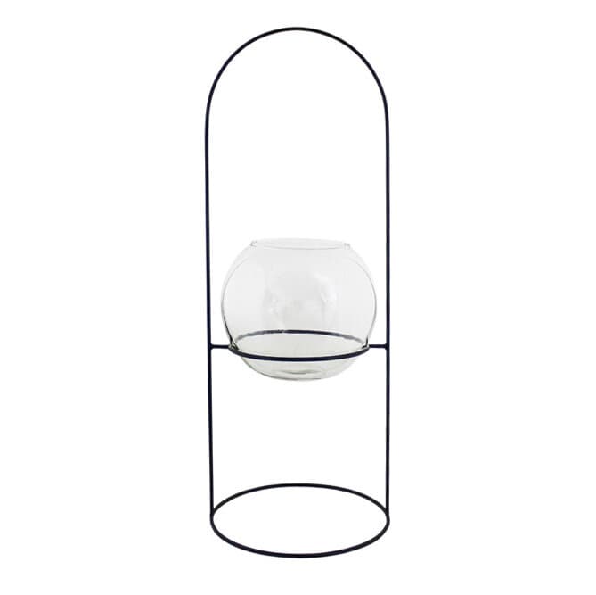 Standing Lantern Globe Lena Black