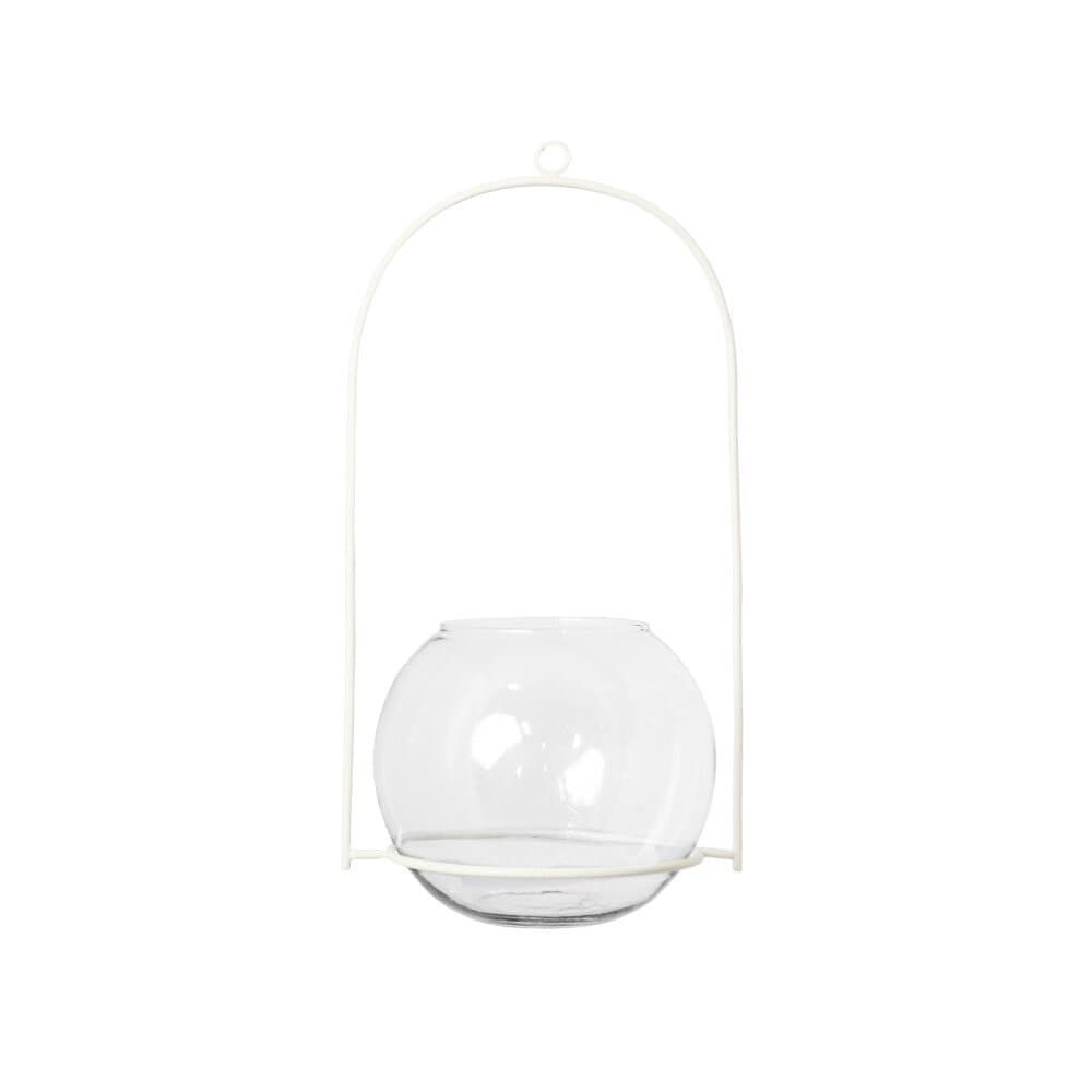 Hanging Lantern Globe Lena Off White