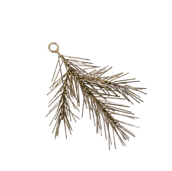 Hanging Ornament Spruce Brass