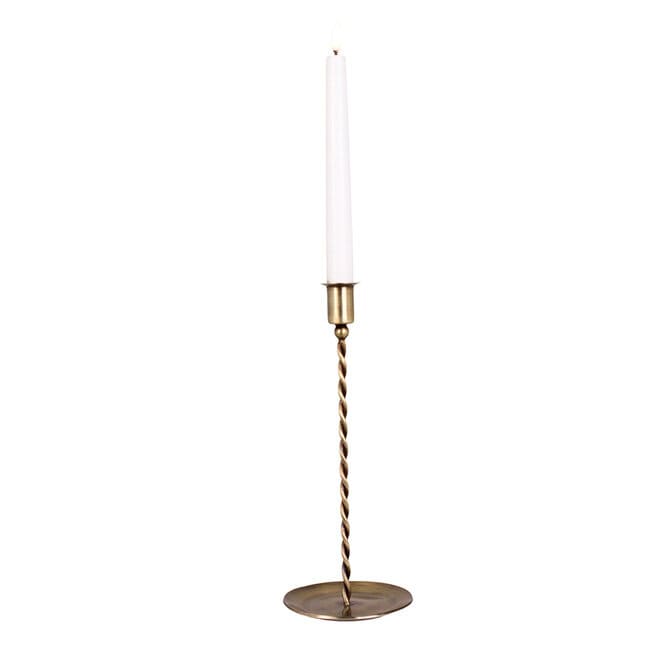 Candle Holder Estelle Antique Brass Tall