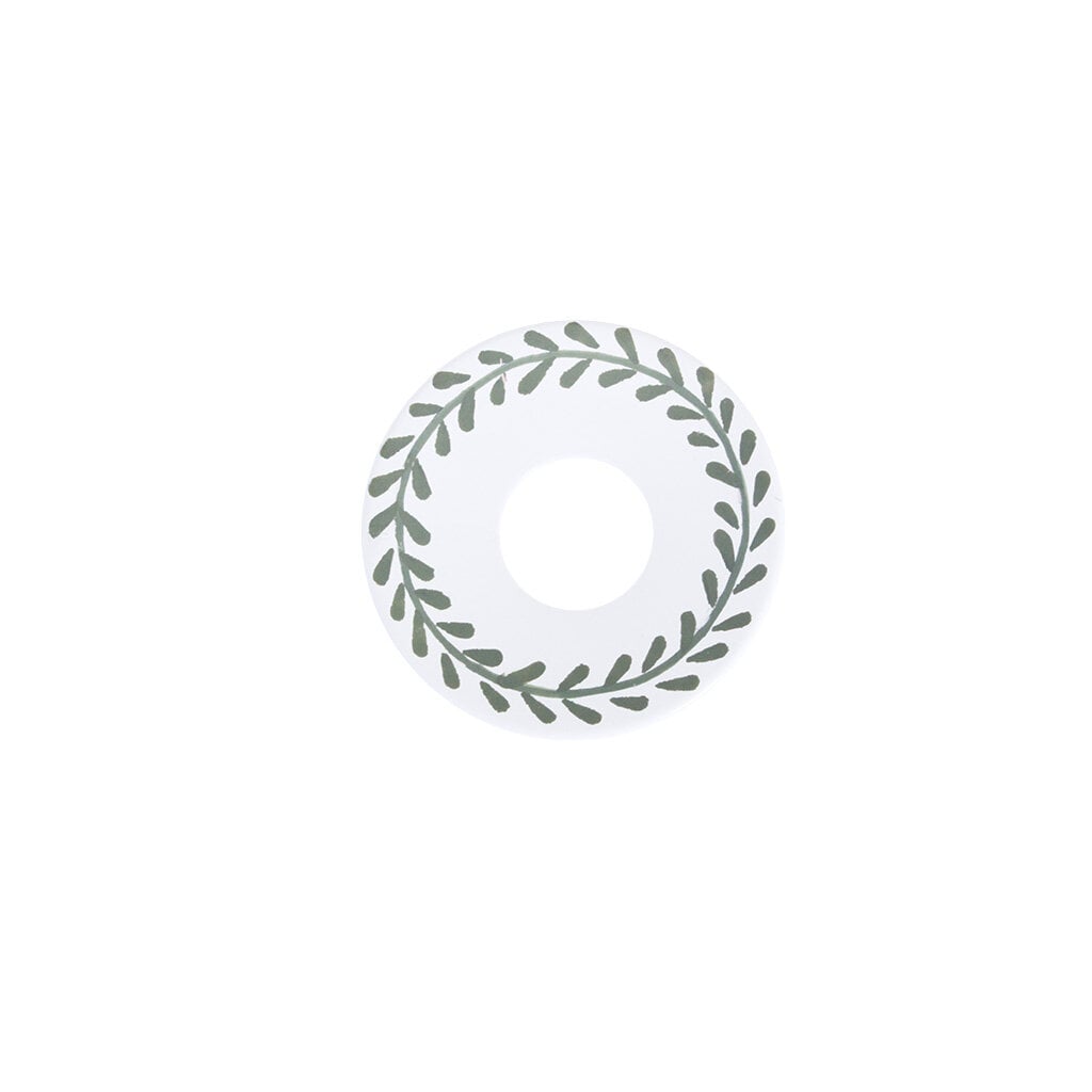 Bobeche Leaves White/Green
