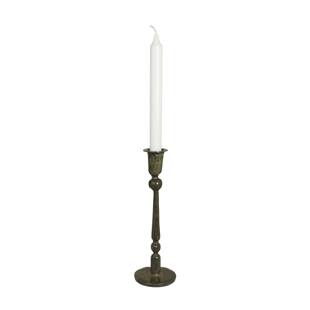 Candle Holder Meja Olive Green 25 cm