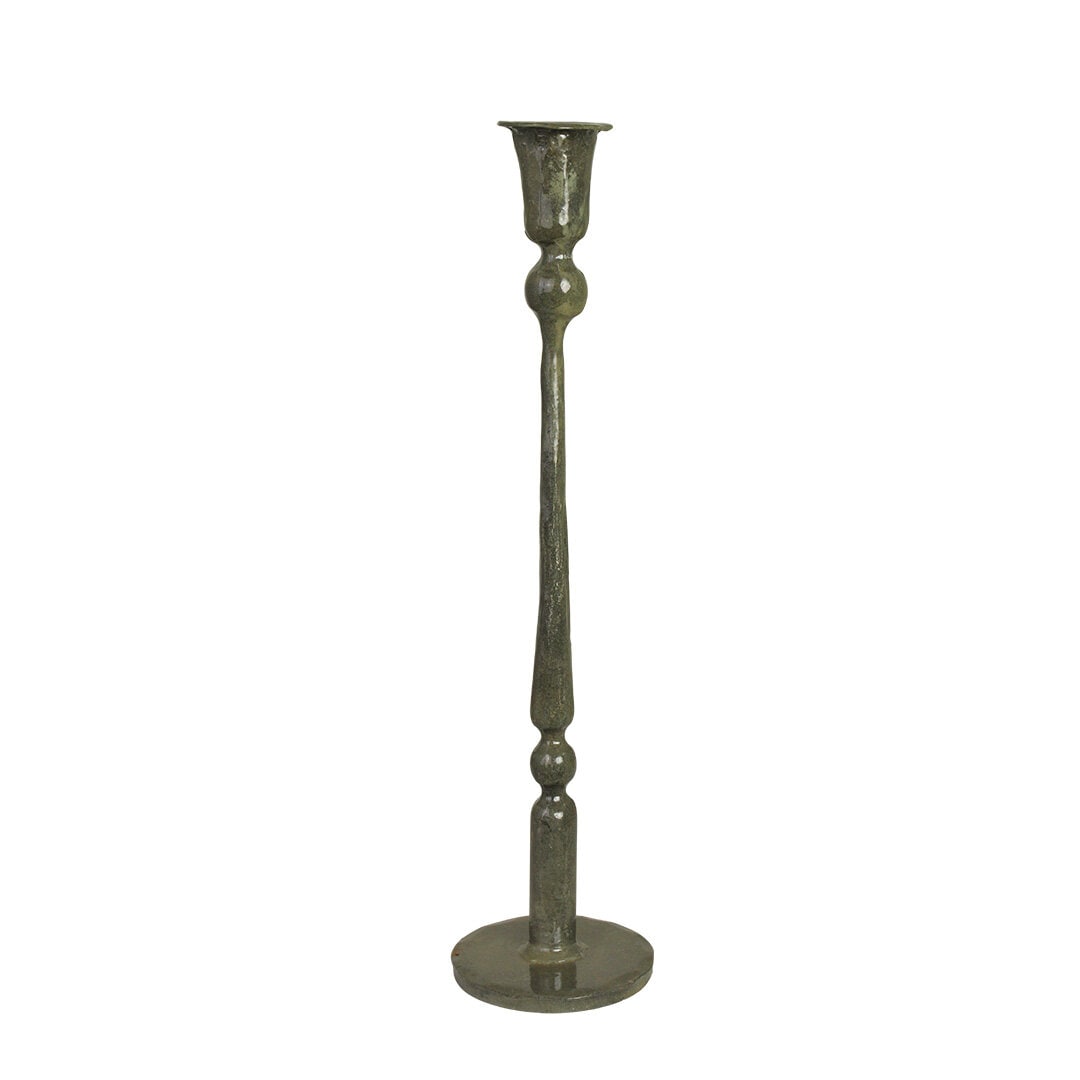 Candle Holder Meja Olive Green 34 cm