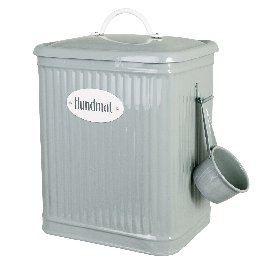 Plåtburk Hugo Hundmat Grön
