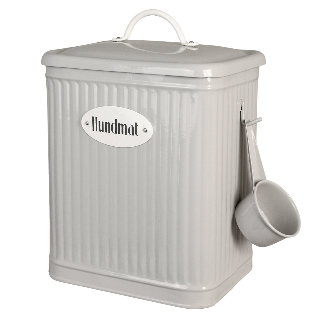 Plåtburk Hugo Hundmat Beige