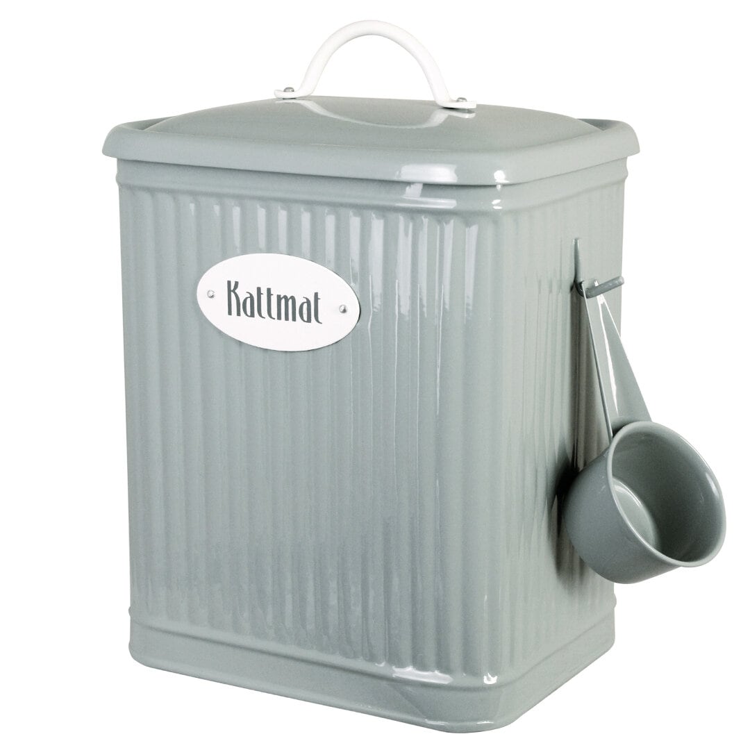 Plåtburk Hugo Kattmat Grön