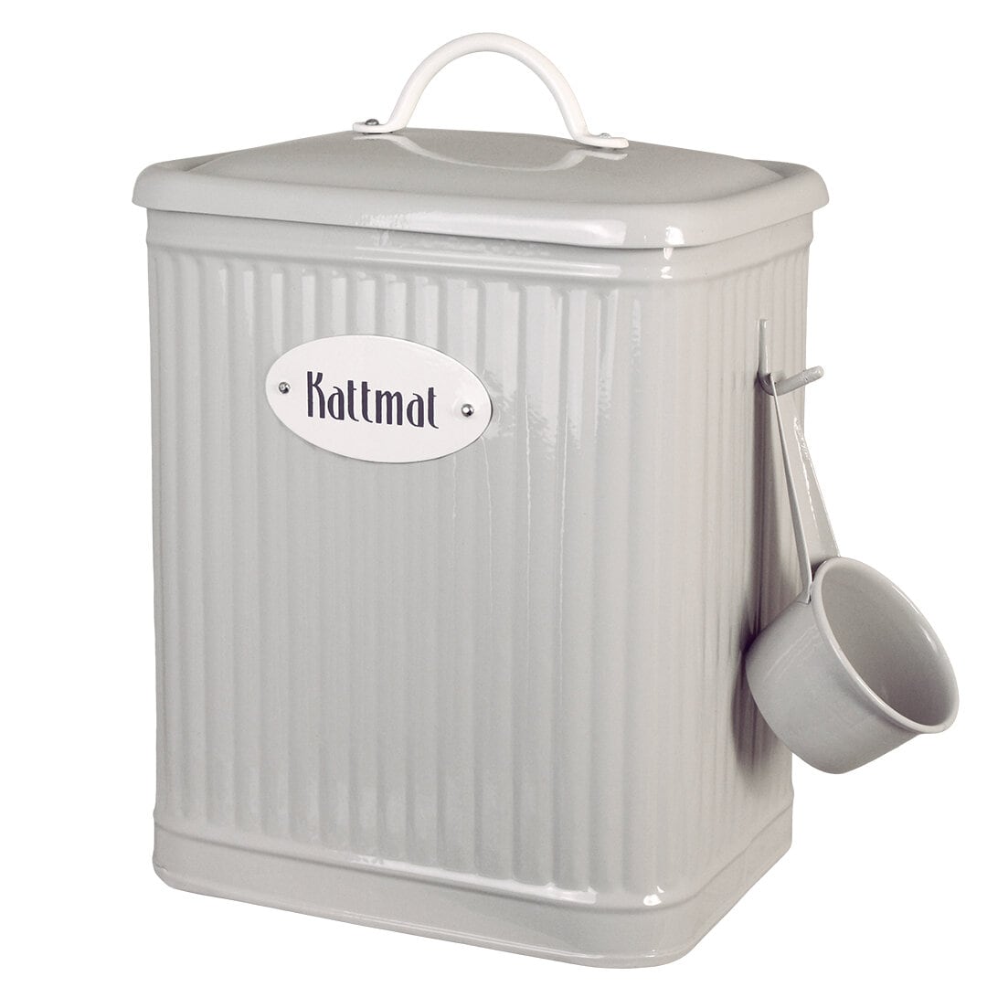 Plåtburk Hugo Kattmat Beige