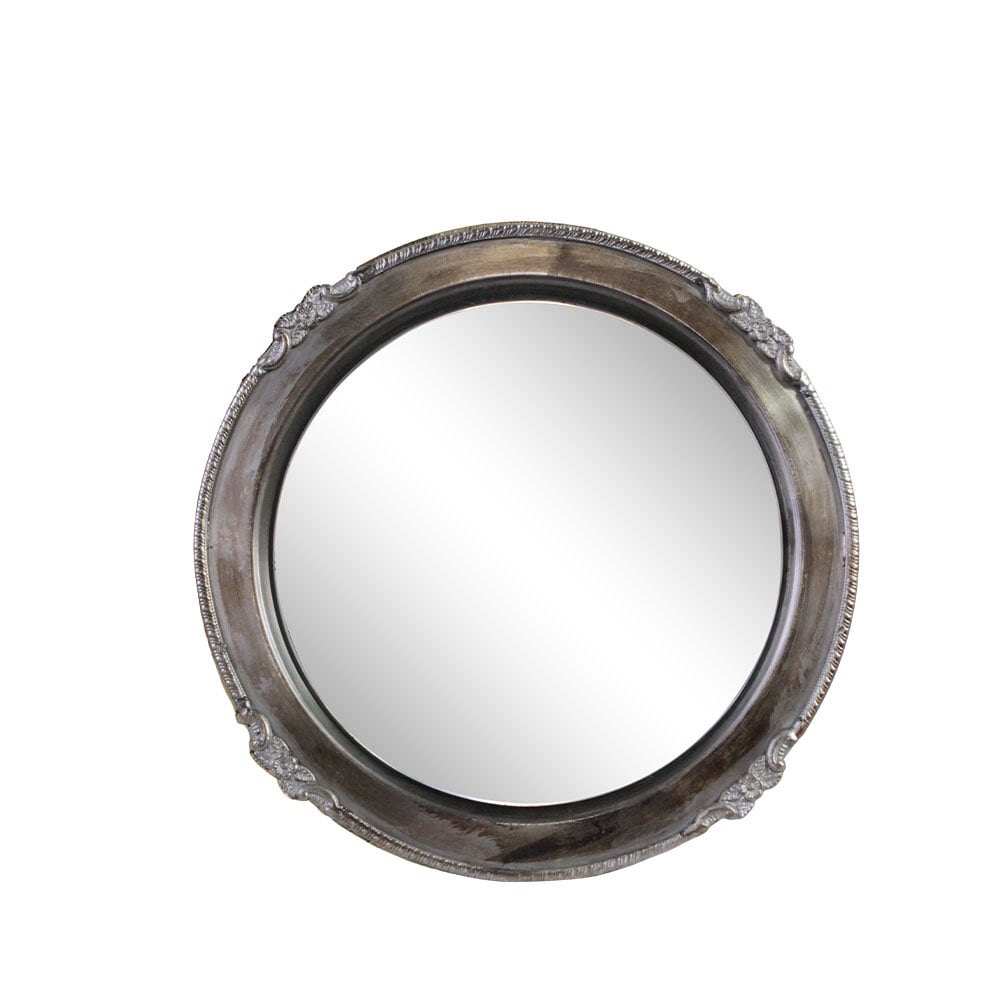 Mirror Hilma Round - Antique Silver
