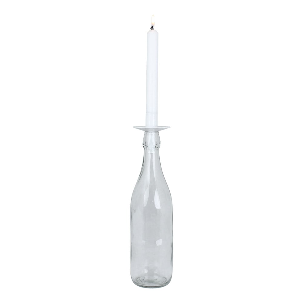 Candle Holder for Bottle White
