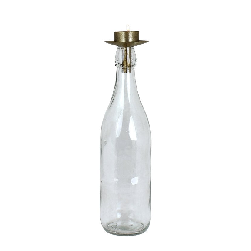 Tea Light Holder for Bottle Brass