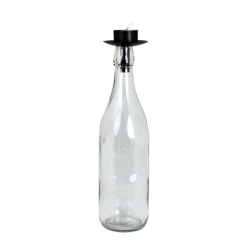 Tea Light Holder for Bottle Black