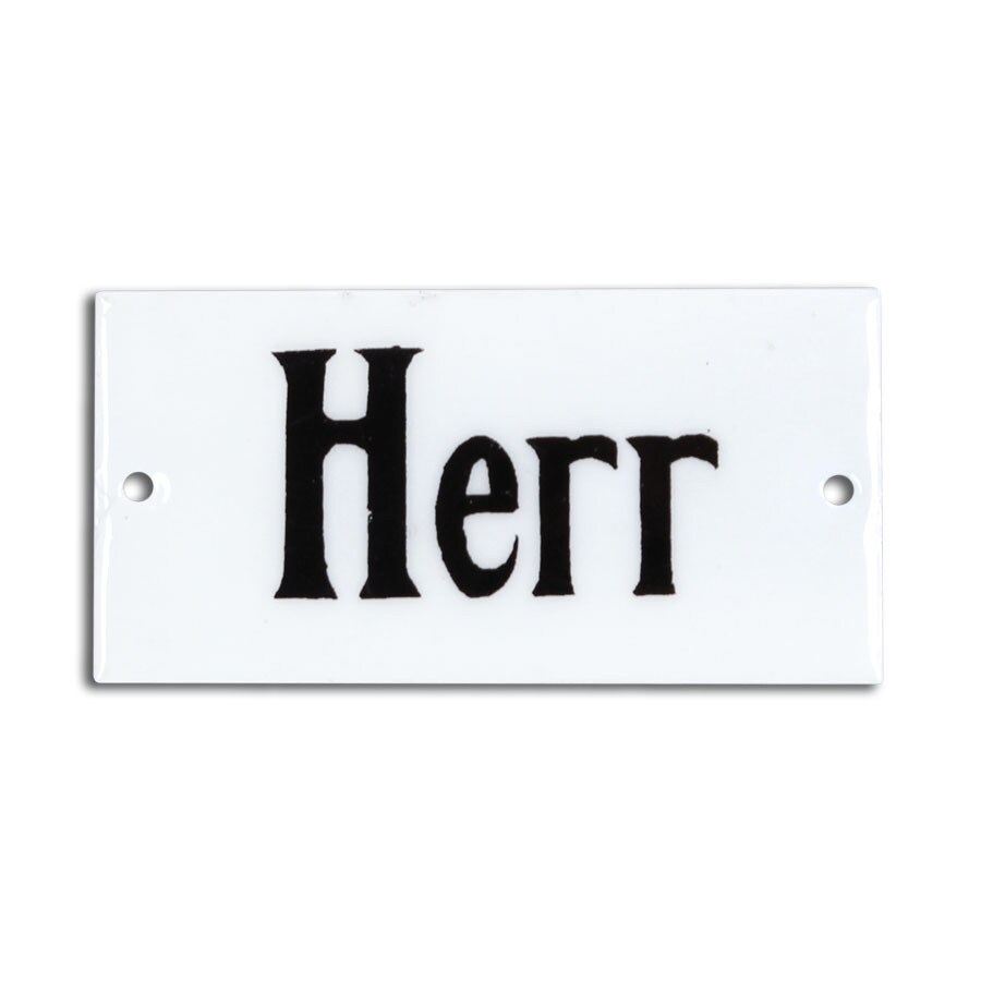 Sign Enamel Herr