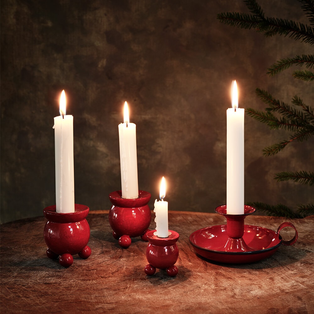 Candle Holder Olle Red