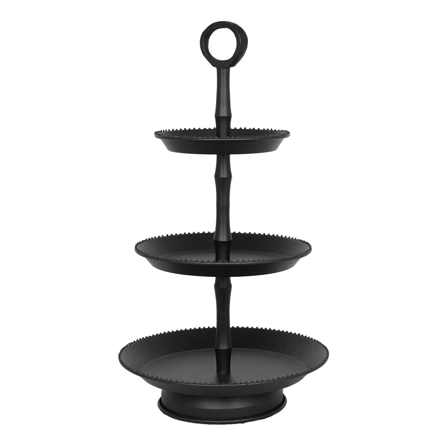 3 Tier Cake Stand Black