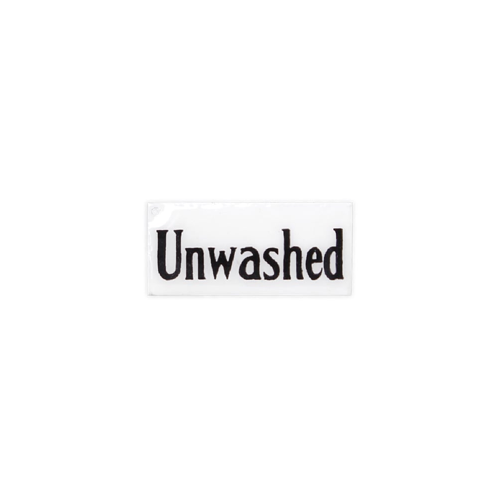 Sign Washed/Unwashed