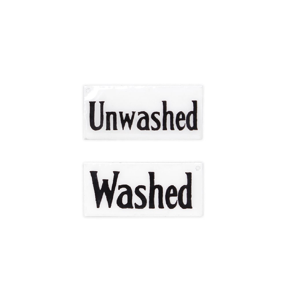 Sign Washed/Unwashed