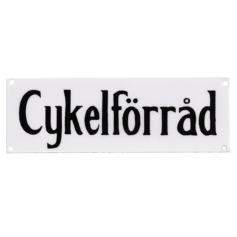 Sign Cykelförråd