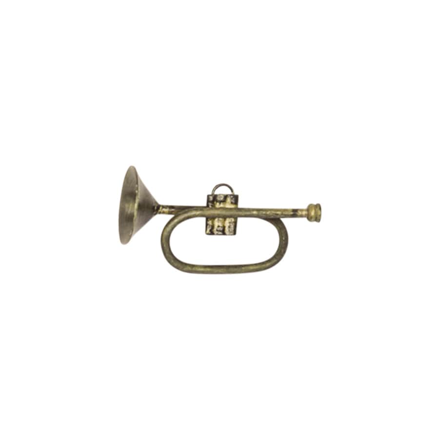 Liten Trumpet Antik Mässing