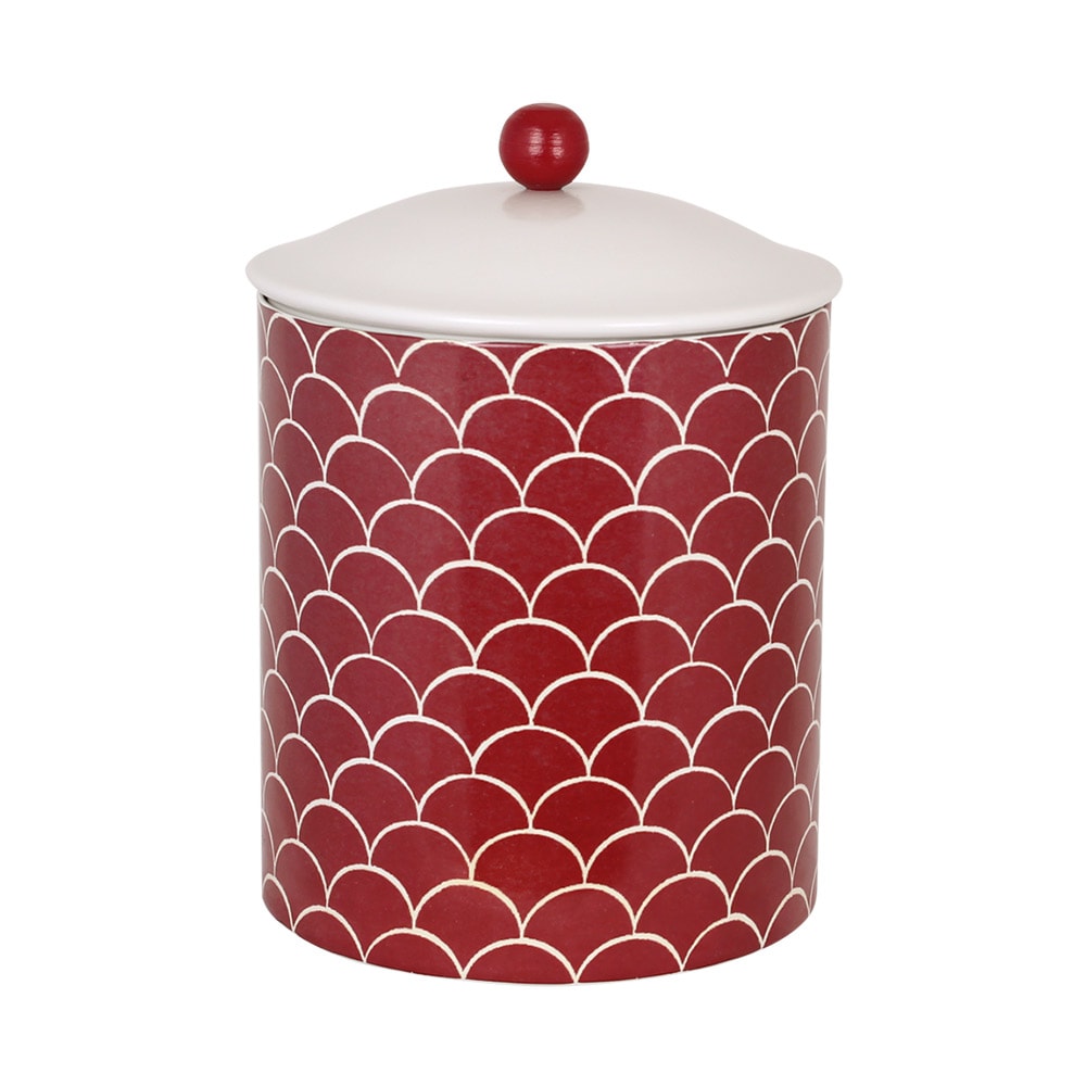 Tin Fish Scale Red