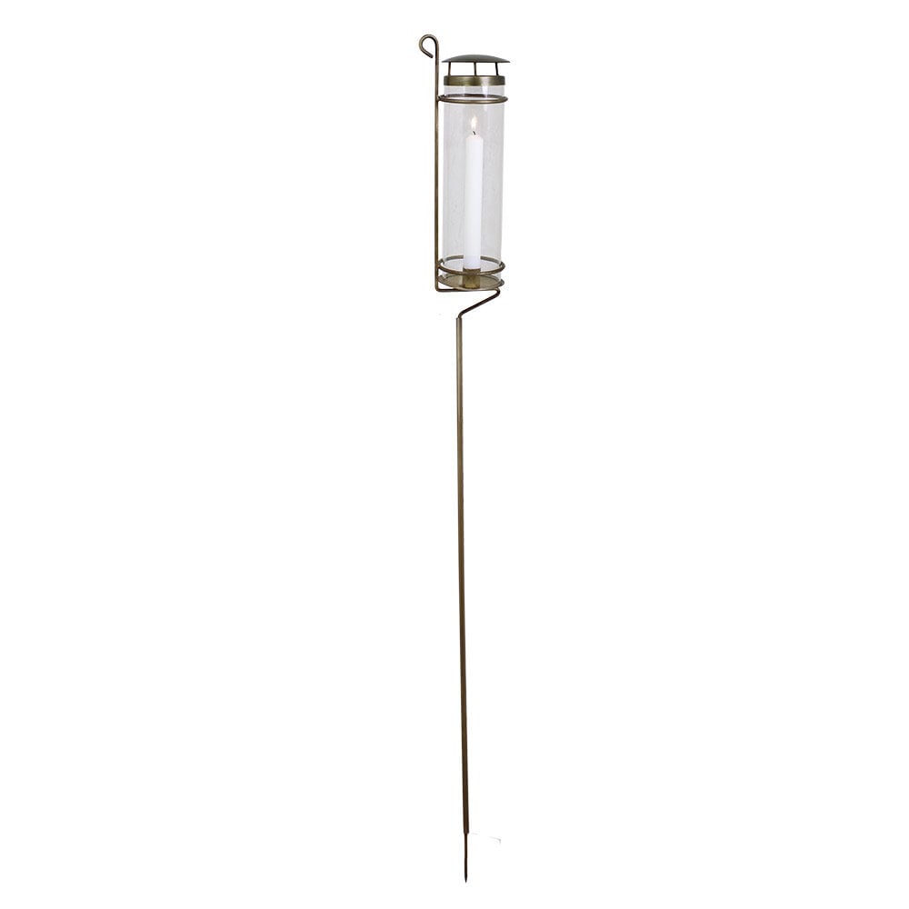 Lantern Sonja on Stick Antique Brass