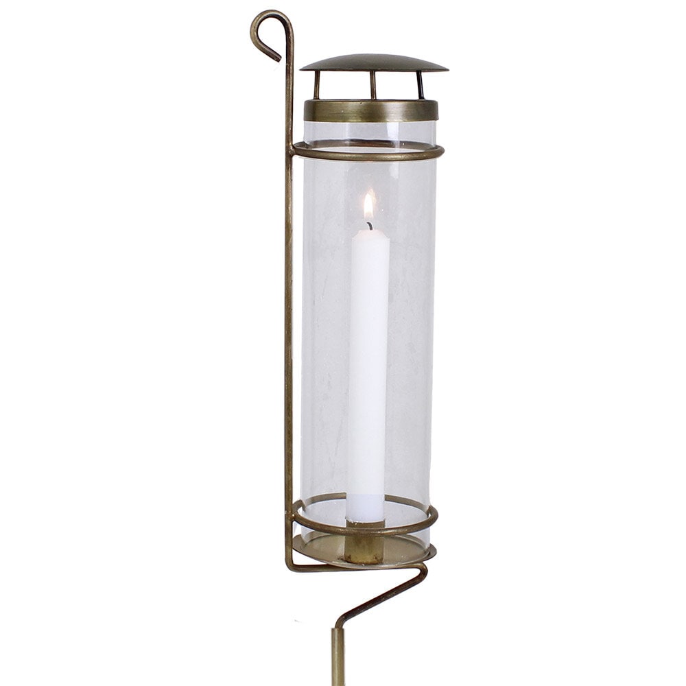 Lantern Sonja on Stick Antique Brass