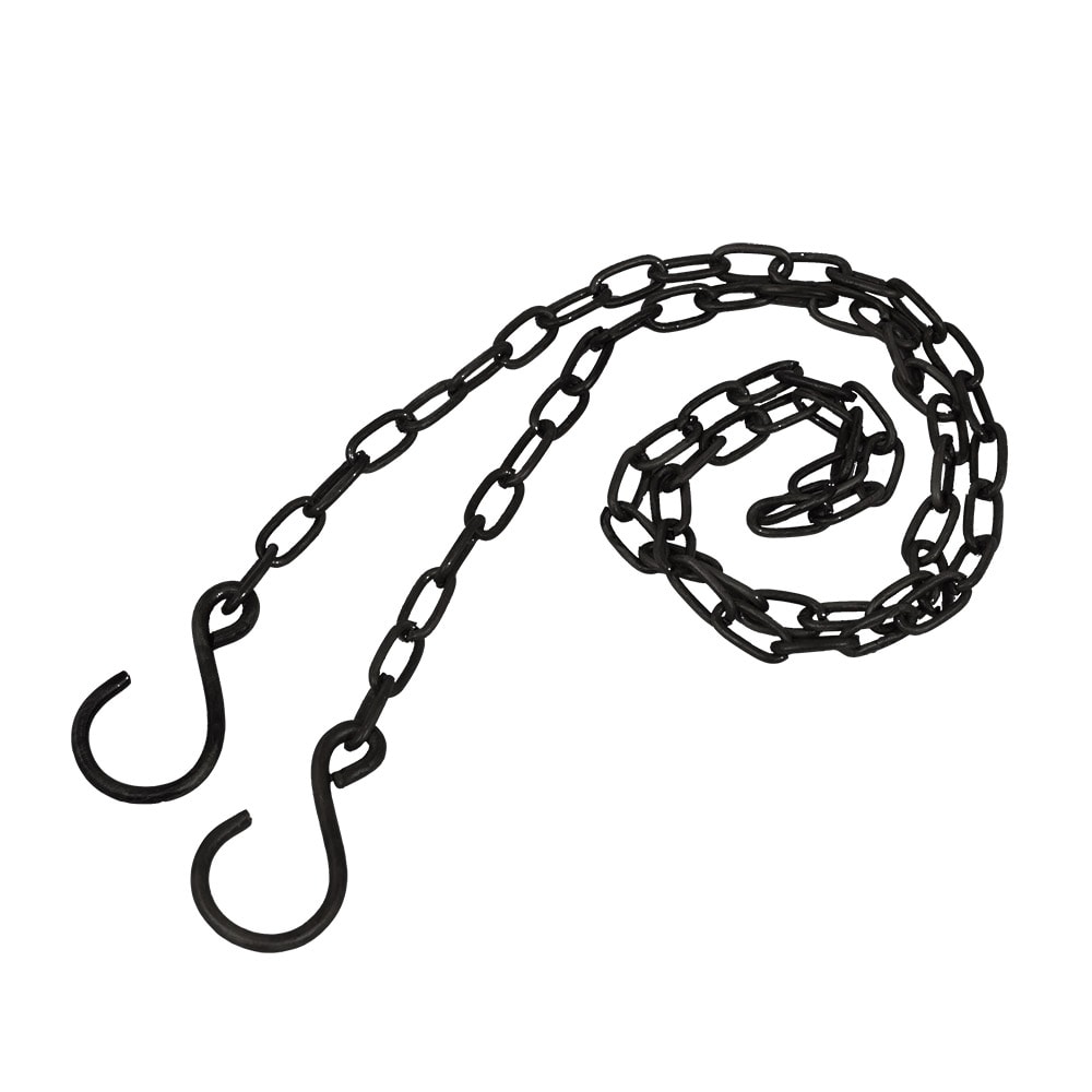 Chain 1m Thinn Black w. Hooks