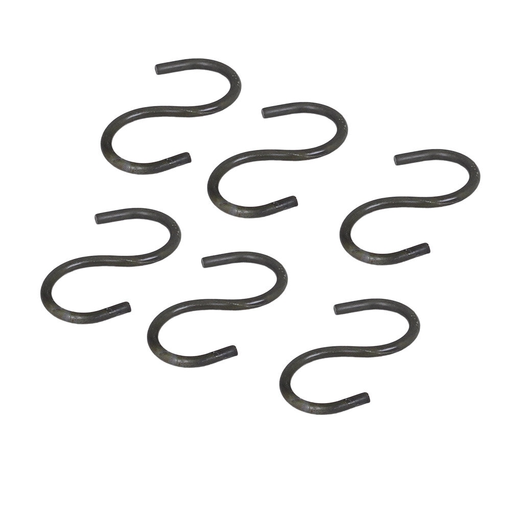 S-Hooks Antique Zinc 6-pack