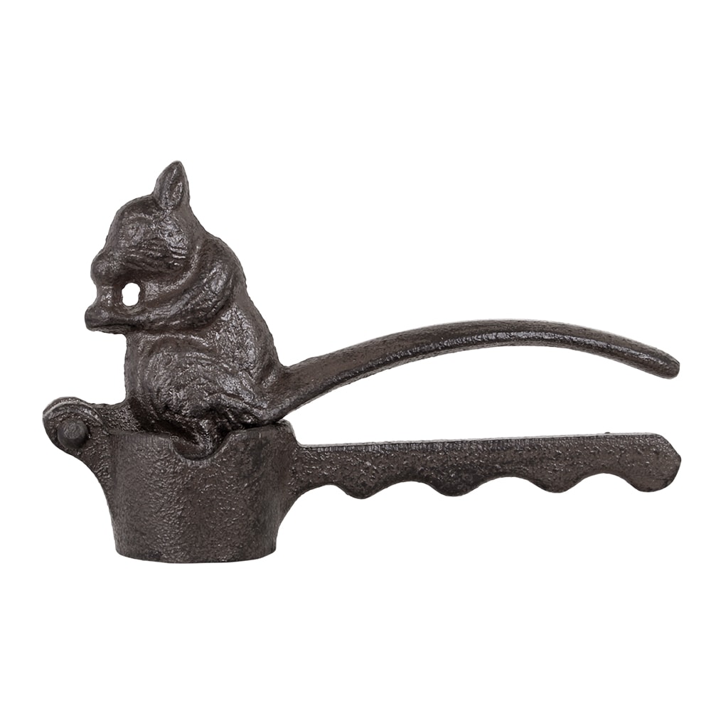 Nutcracker Squirrel Iron Antique Brown