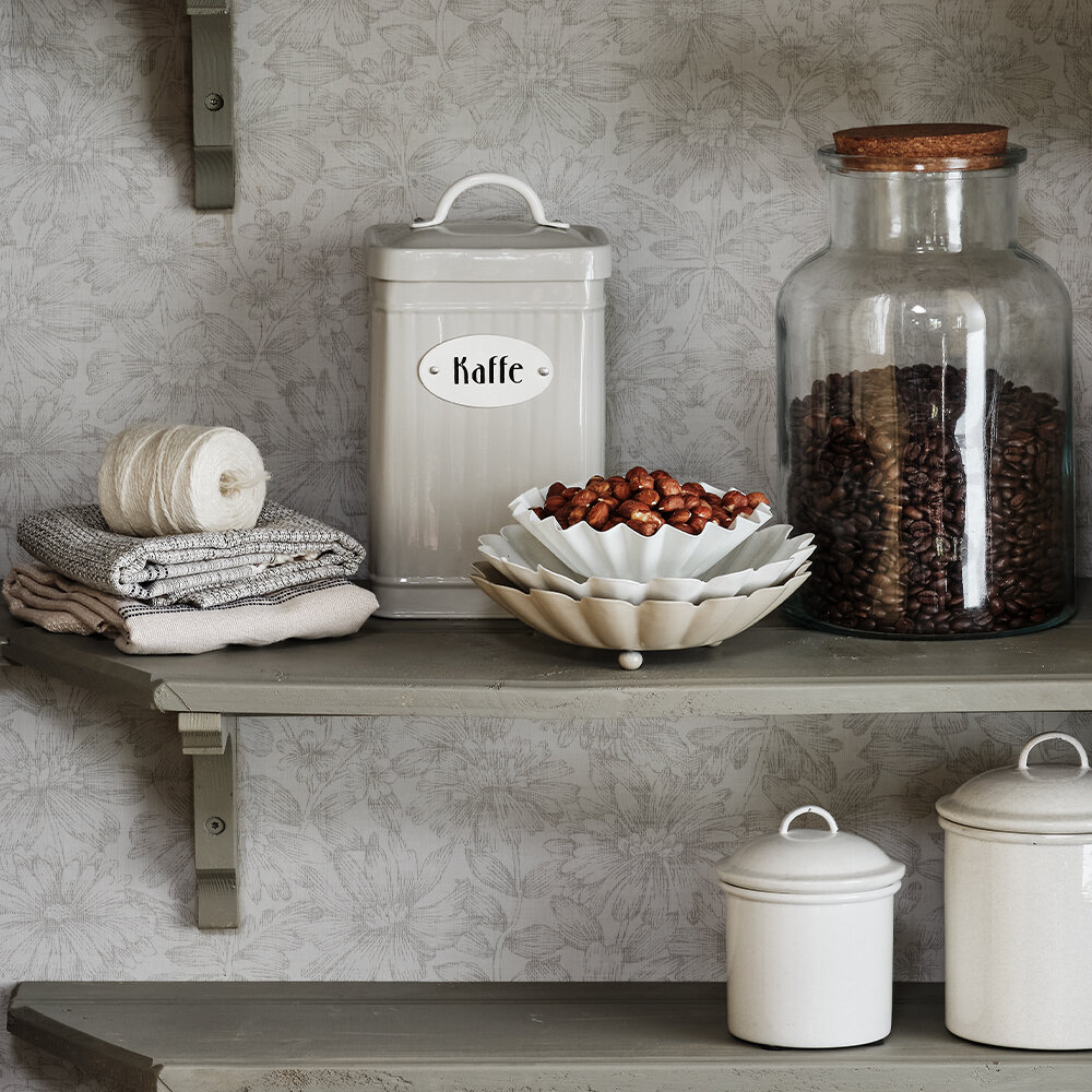 Tin Hugo Kaffe Beige Rectangular