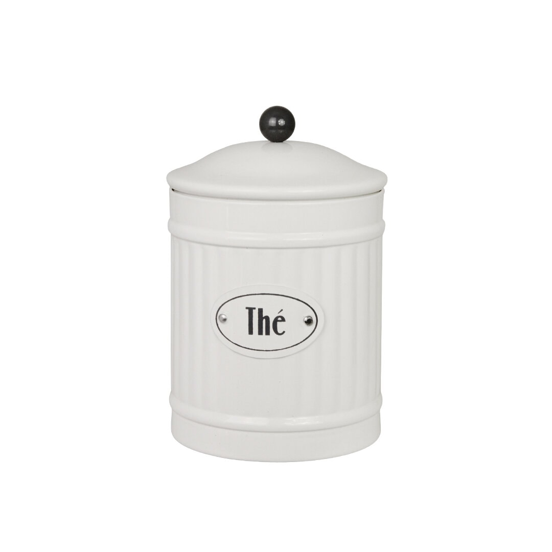 Plåtburk Hugo Thé Vit
