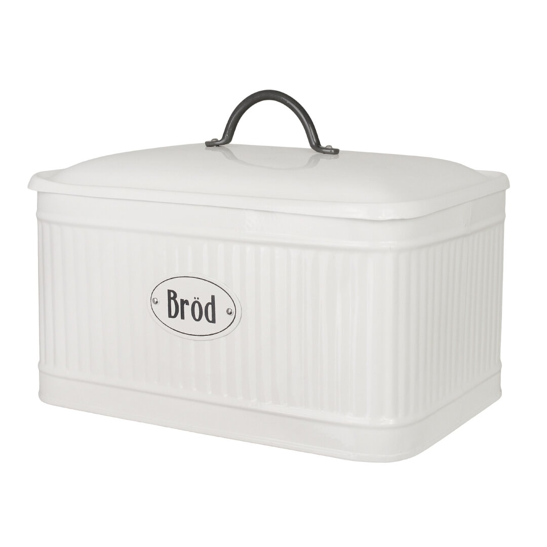 Plåtburk Hugo Bröd Vit