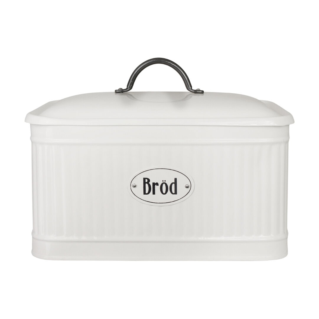 Plåtburk Hugo Bröd Vit