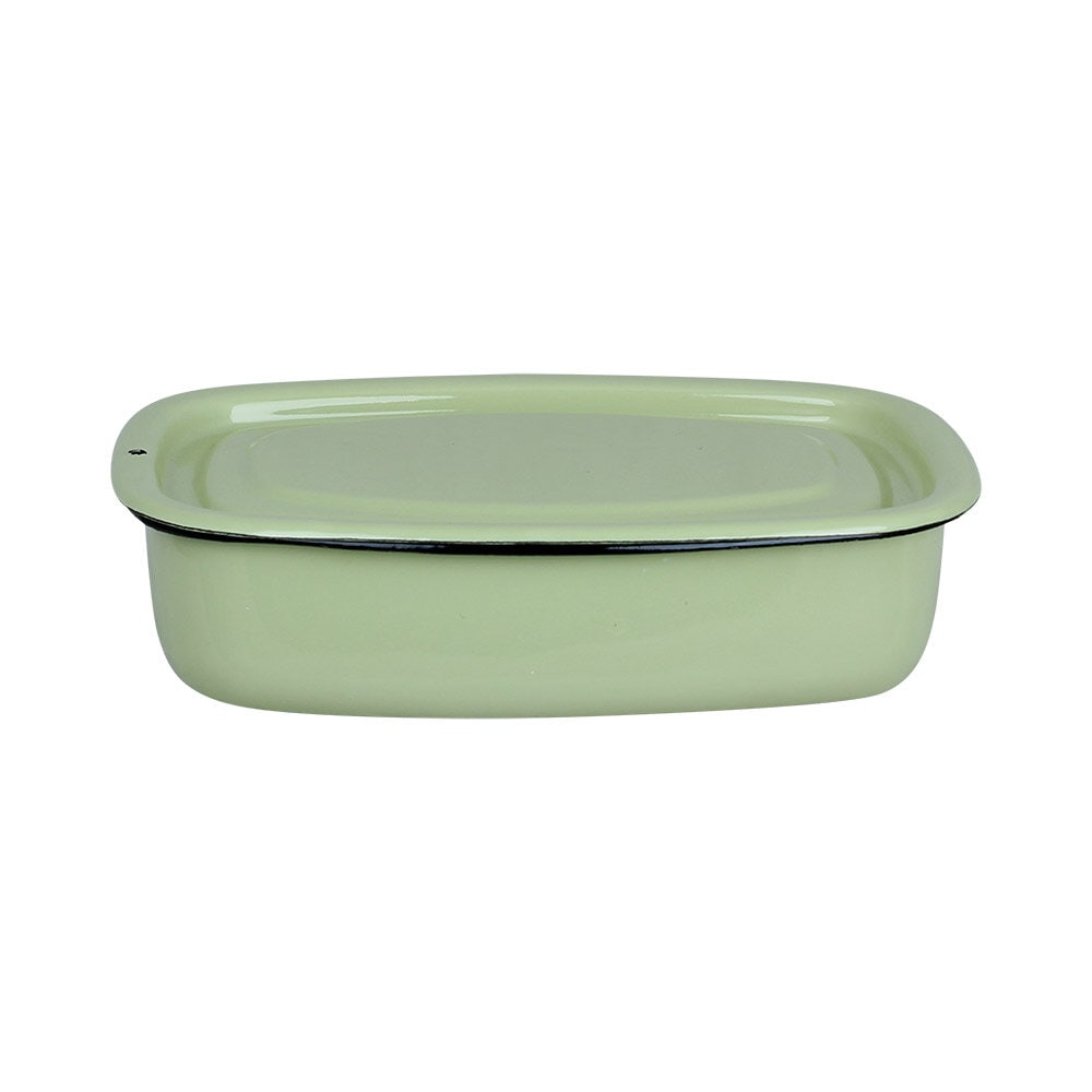 Oven Dish w. Lid Emil´s Enamel 1L Green