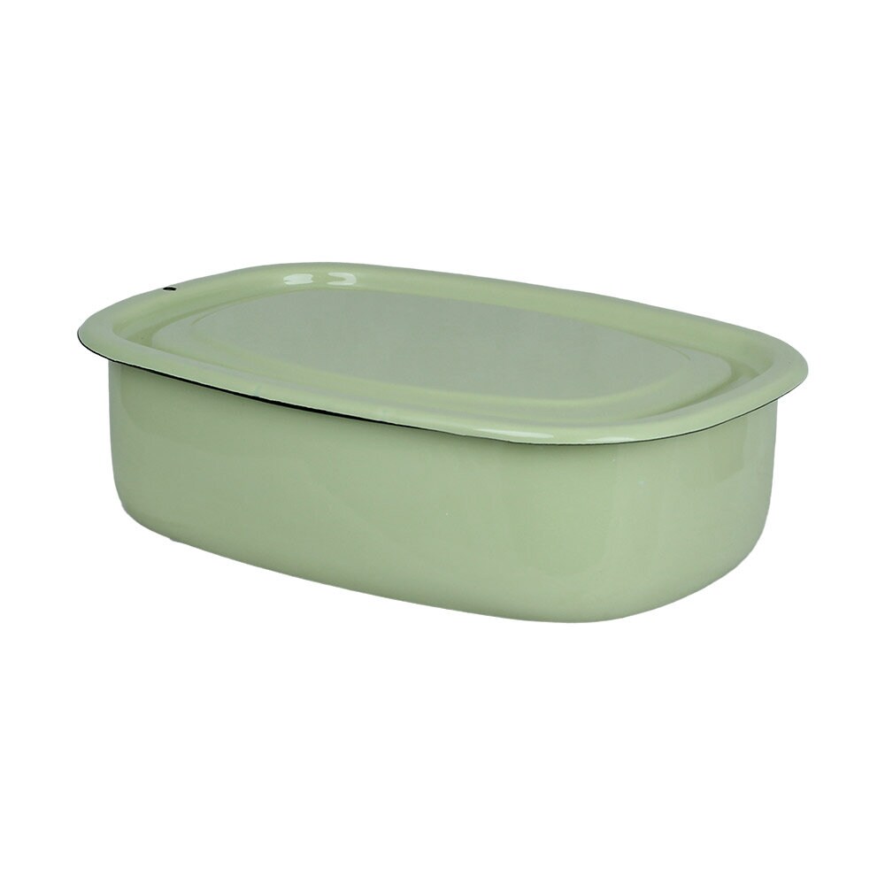 Oven Dish w. Lid Emil´s Enamel 1,5L Green