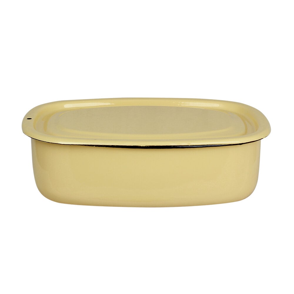 Oven Dish w. Lid Emil´s Enamel 1,5L Yellow