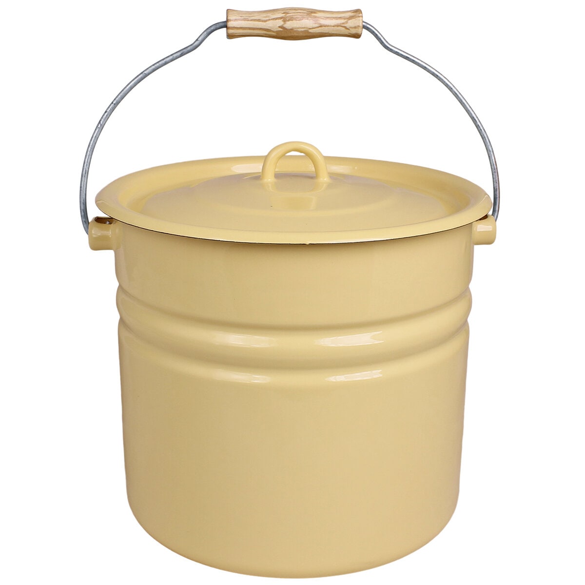 Bucket w. Lid Emil´s Enamel 12L Yellow