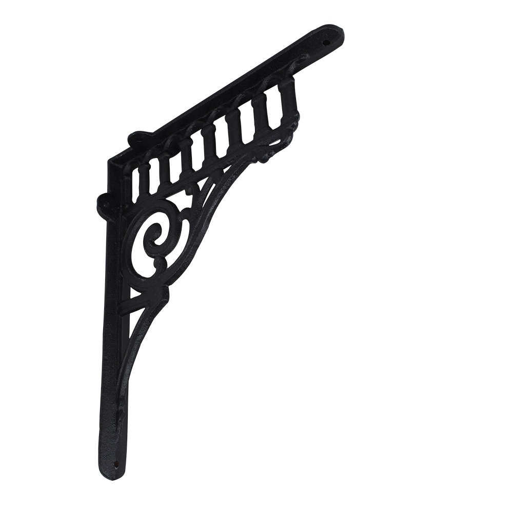 Bracket Verona Cast Iron Black Large