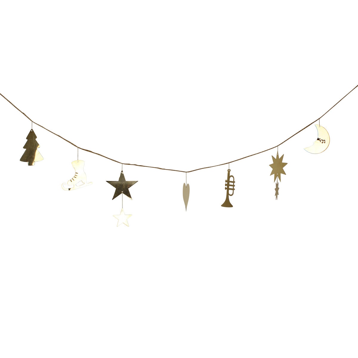 Garland Ornament Brass Short