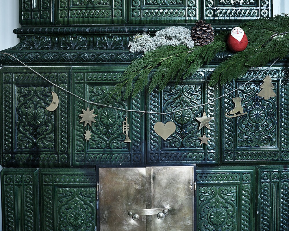 Garland Ornament Brass Short