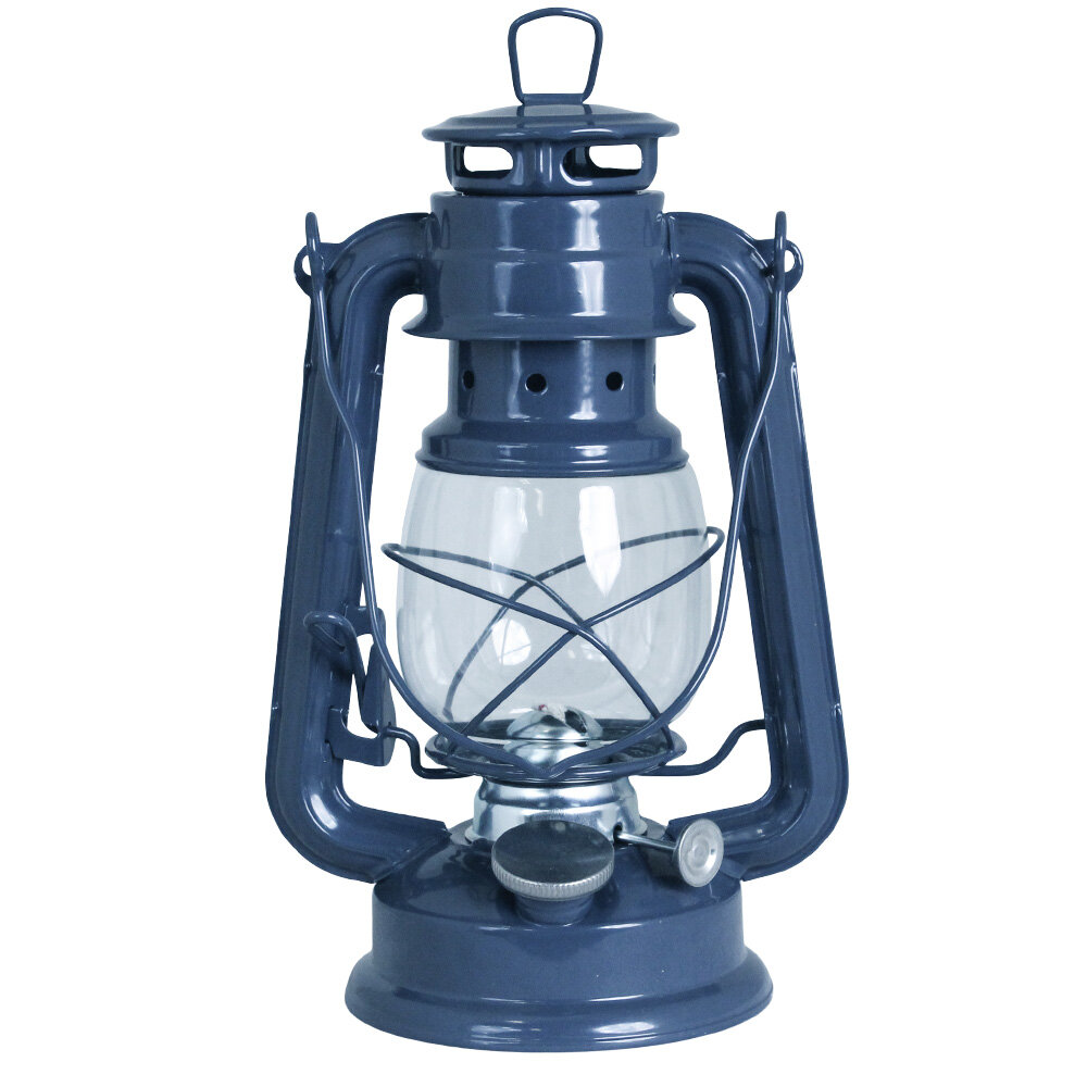 Hurricane Lantern Dark Blue Small