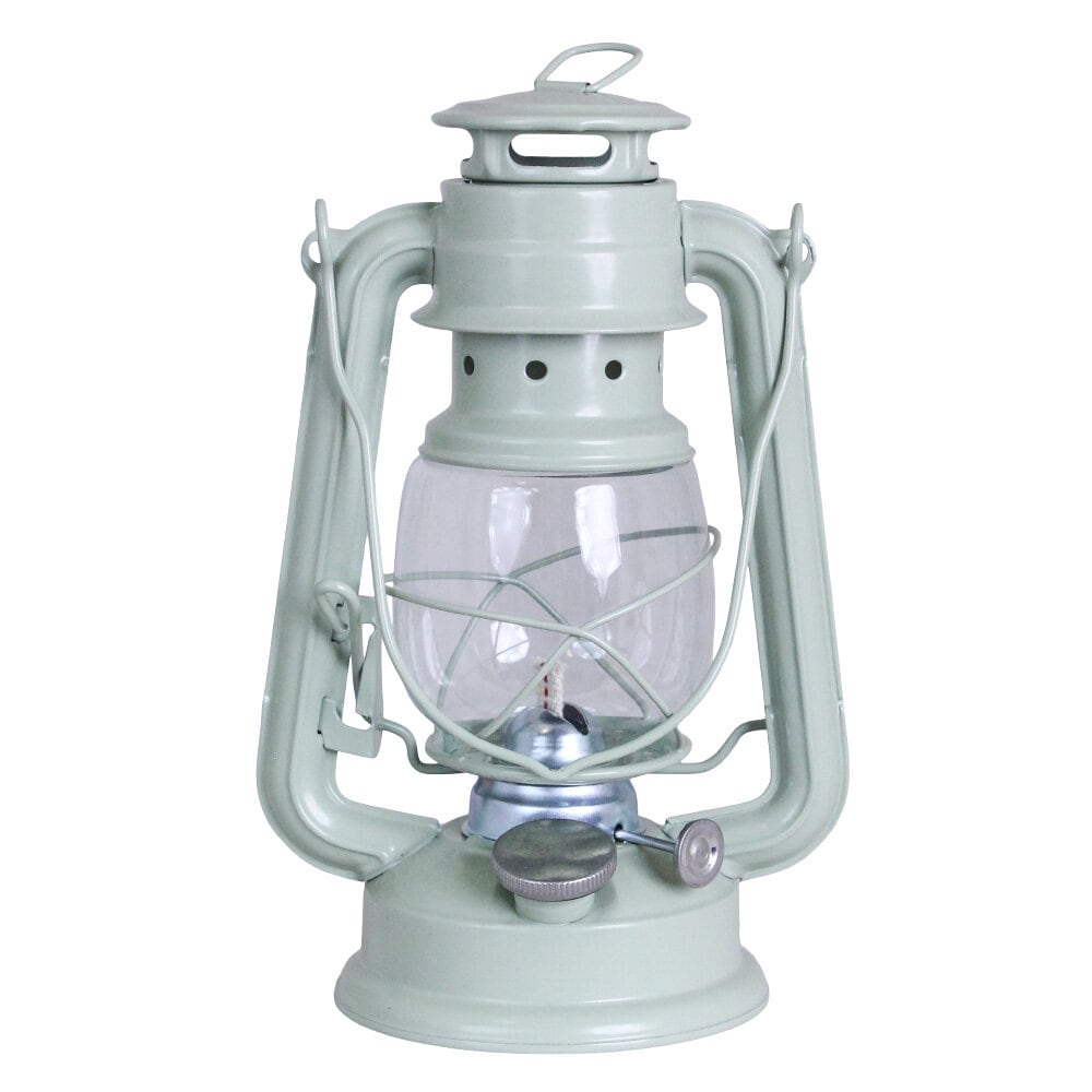 Hurricane Lantern Light Green Small