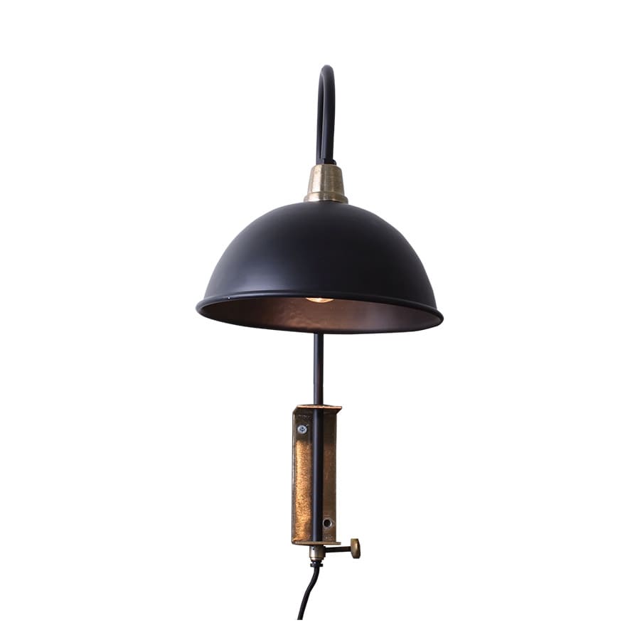 Wall Lamp Pelle Black/Brass